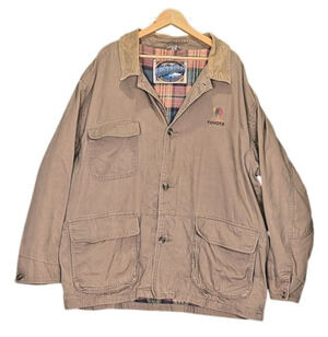 Dunbrooke Upstream Barn Storm Jacket Mens 2XL XXL Brown Canvas Toyota Lined